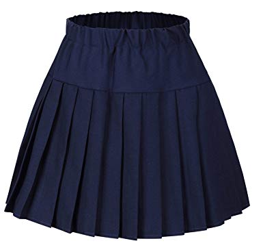 Tremour Women's High Waist Elastic Plaid Pleated Mini Skirt 15 Colors 4 ...